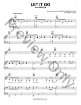 Let It Go piano sheet music cover